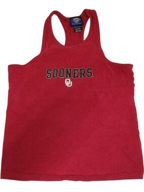 OU Oklahoma University BOOMER SOONER Athletic Tank Red Small Women's Shirt